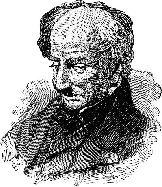 William Wordsworth, vintage engraved illustration