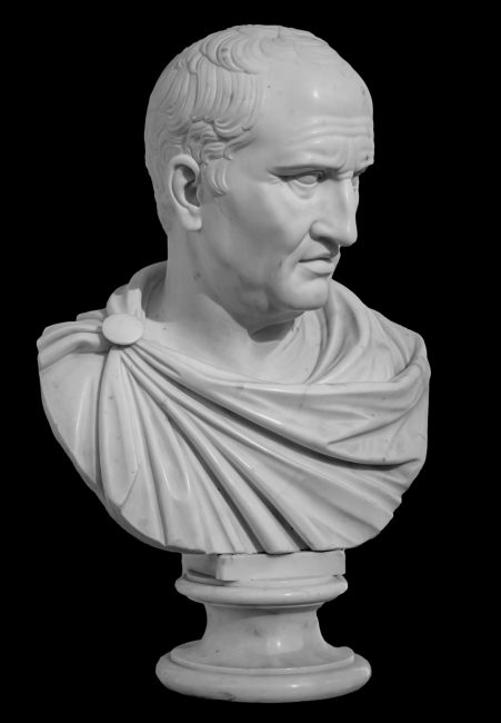 Ancient,White,Marble,Sculpture,Bust,Of,Cicero,The,Politician,,Philosopher