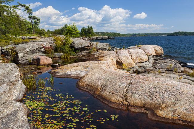 rocky shoreline